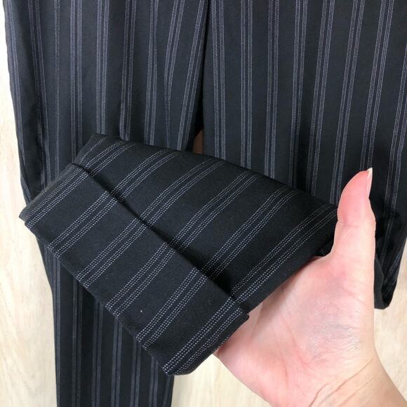 Anthropologie Cartonnier Lou Taper Wool Blend Mid Rise Cuffed Crop Pants 6 - Picture 5 of 12